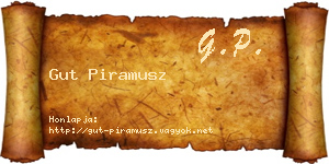 Gut Piramusz névjegykártya